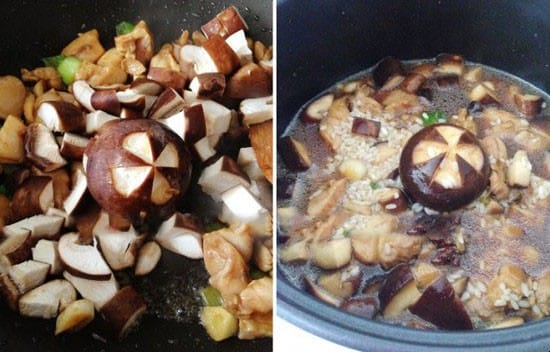 香菇鸡腿焖米饭 鸡腿肉香菇煲米饭(图5)