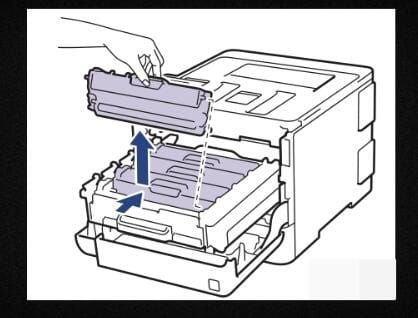 兄弟牌打印机显示更换墨粉盒怎么办 兄弟牌打印机提示更换墨粉盒(图4)