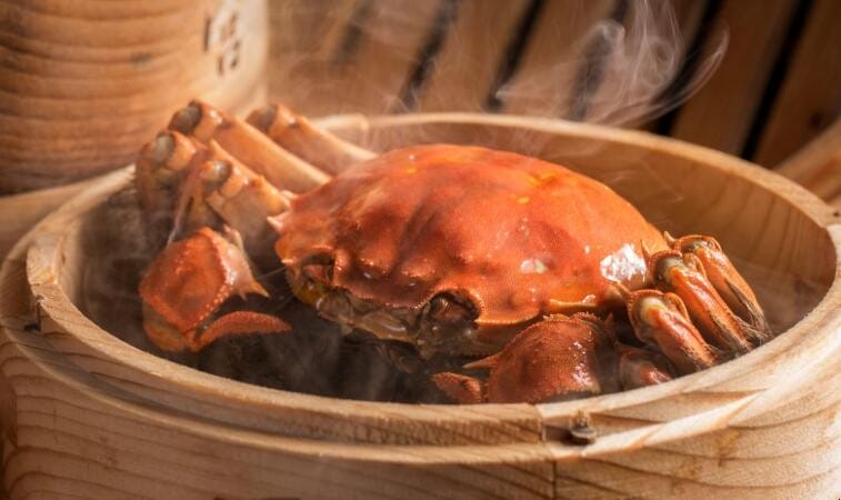 螃蟹要仰着蒸吗 螃蟹是躺着蒸还是肚子朝下蒸(图1)