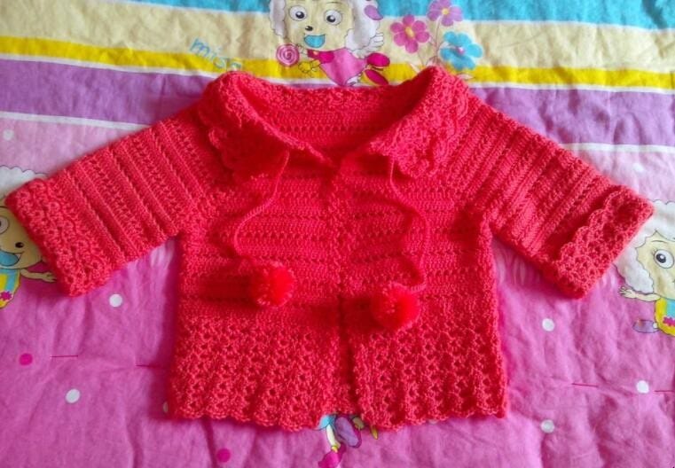 童装开衫的编织教程 婴幼儿开衫怎样编织(图1)