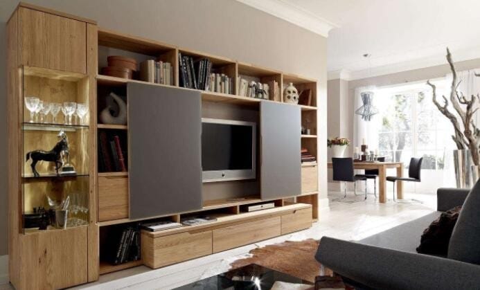 电视柜和电视墙的比例是多少 电视墙和电视柜颜色搭配(图1)