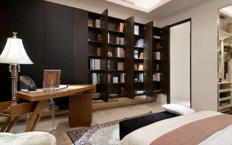 书房和卧室连体设计效果图 书房和卧室连体设计图(图1)