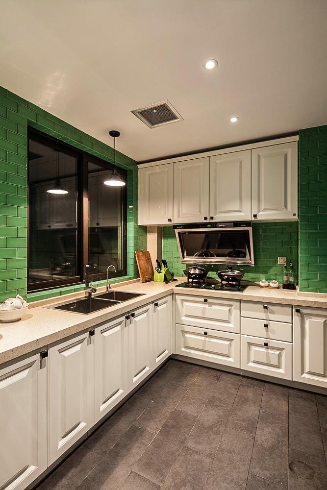 厨房墙砖用什么颜色的好看图片 厨房墙砖用什么颜色的好看又实用(图7)