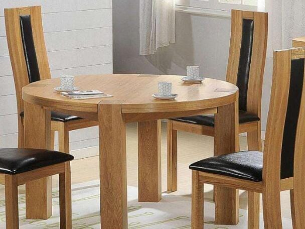 实木圆餐桌椅 实木圆桌餐桌椅组合(图3)