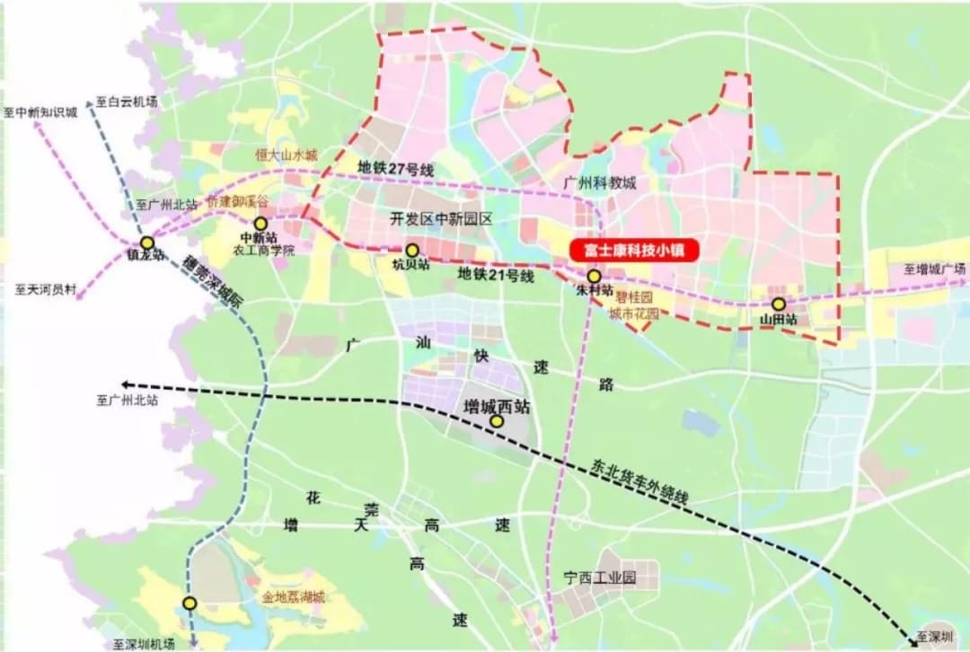 广州火车新东站具体位置 新广州东站什么时候建成(图3)