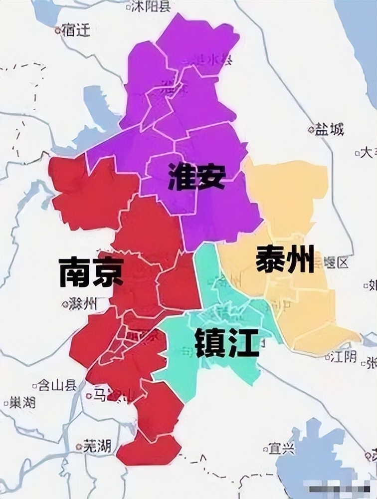 江苏市区划分地图 江苏市区划分图(图2)