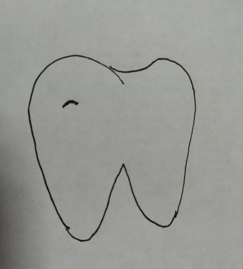 牙齿简笔画怎么画 牙齿简笔画大全可爱(图4)